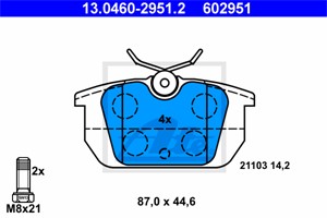 Jarrupalasarja, levyjarru, Taka-akseli, ALFA ROMEO,FIAT,LANCIA, 60777601, 9941669, 9942904, 9945496, 9945821, 9945822, 9945823, 9947007,