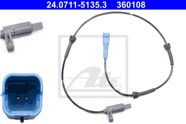 ABS-anturi ATE 24.0711-5135.3