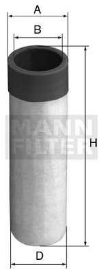 Toisioilmasuodatin MANN-FILTER CF 50