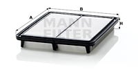 Ilmansuodatin MANN-FILTER C 2941