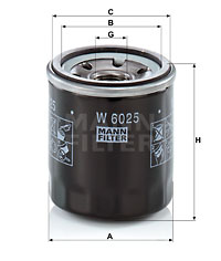 Öljynsuodatin MANN-FILTER W 6025