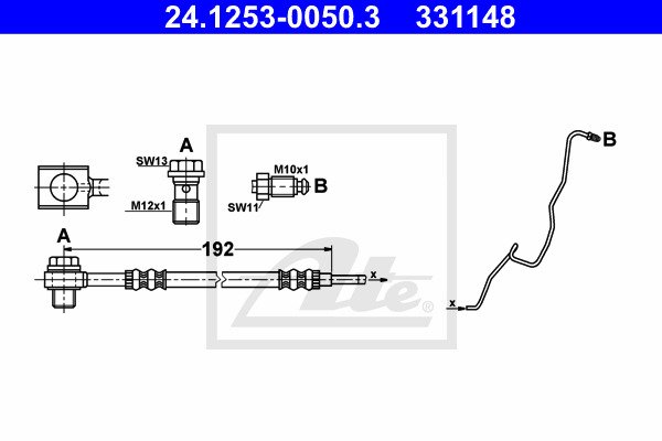 Jarruletku ATE 24.1253-0050.3