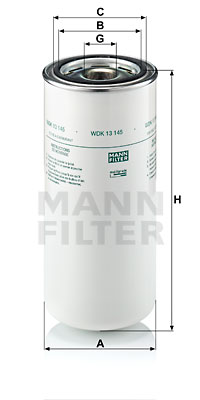 Polttoainesuodatin MANN-FILTER WDK 13 145