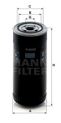 Öljynsuodatin MANN-FILTER W 962/32