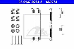 Tarvikesarja, jarrukengät, Taka-akseli, DACIA,LANCIA,NISSAN,RENAULT, 60 01 551 411, 77 01 206 427, 77362618, D4043-1HD2A, D4090-1HD3A, D