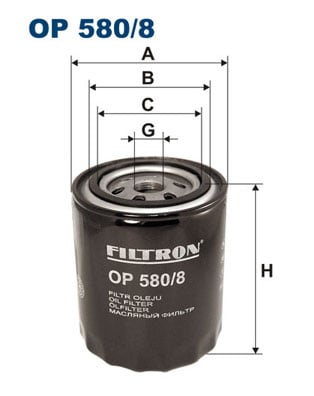 Öljynsuodatin FILTRON OP 580/8