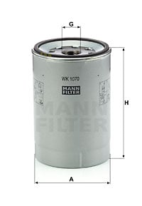 Polttoainesuodatin MANN-FILTER WK 1070 x