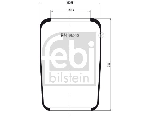 Metallipalje, ilmajousitus FEBI BILSTEIN 39560