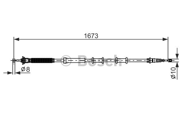 Käsijarruvaijeri BOSCH 1 987 477 977