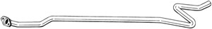 Pakoputki, Keskellä, PEUGEOT 207, 207 Skåp/halvkombi, 207 SW, 1717GF