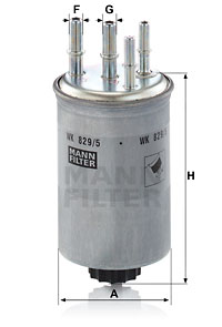 Polttoainesuodatin MANN-FILTER WK 829/5