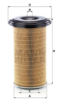 Ilmansuodatin MANN-FILTER C 24 650/7