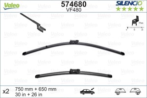 Pyyhkijänsulka, Edessä, CITROËN,DS,FORD,PEUGEOT, 1473406, 1473407, 1609967080, 1613156680, 1613156780, 642321, 6423-21, 642322, 6423-22,