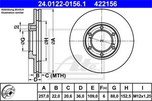 Jarrulevy, Etuakseli, ISUZU,OPEL,VAUXHALL, 5 69 801, 8-94172-376-1, 94172376