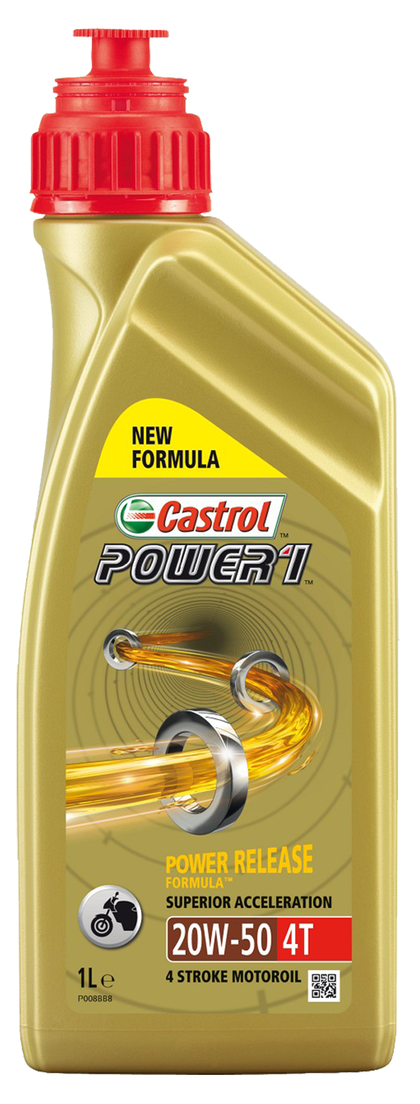 Moottoriöljy CASTROL 20W50 POWER 1 4T 1L