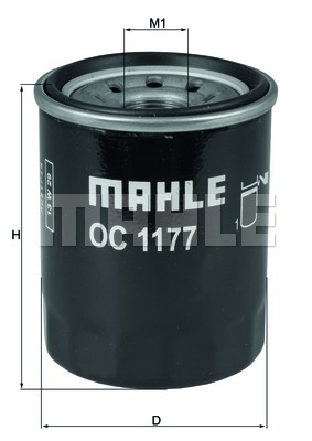 Öljynsuodatin MAHLE ORIGINAL OC 1177