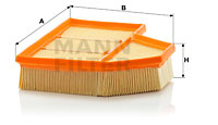Ilmansuodatin MANN-FILTER C 25 111