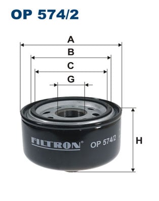 Öljynsuodatin FILTRON OP 574/2