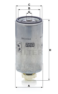 Polttoainesuodatin MANN-FILTER WK 8044 x