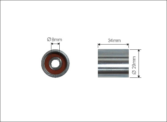 Ohjainrulla, hammashihna CAFFARO 219-95