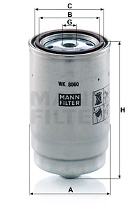 Polttoainesuodatin MANN-FILTER WK 8060 z