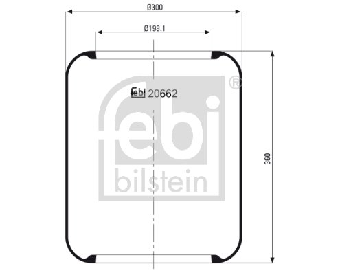 Metallipalje, ilmajousitus FEBI BILSTEIN 20662