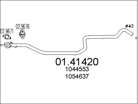 Pakoputki MTS 01.41420