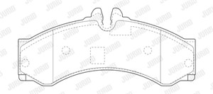 Jarrupalasarja, levyjarru, Etuakseli, Taka-akseli, MERCEDES-BENZ,VW, 0024204120, 0034201720, 004 420 15 20, 004 420 24 20, 0044201520, 0