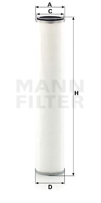 Suodatin, paineilma MANN-FILTER LE 25 001