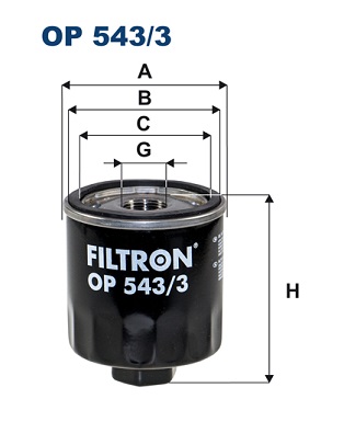 Öljynsuodatin FILTRON OP 543/3