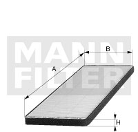 Raitisilmasuodatin MANN-FILTER CUK 23 004-2