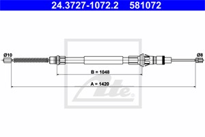 Vaijeri, käsijarru, Takana, NISSAN,OPEL,RENAULT,VAUXHALL, 36400-00QAA, 45 00 251, 77 00 311 217, 9160551