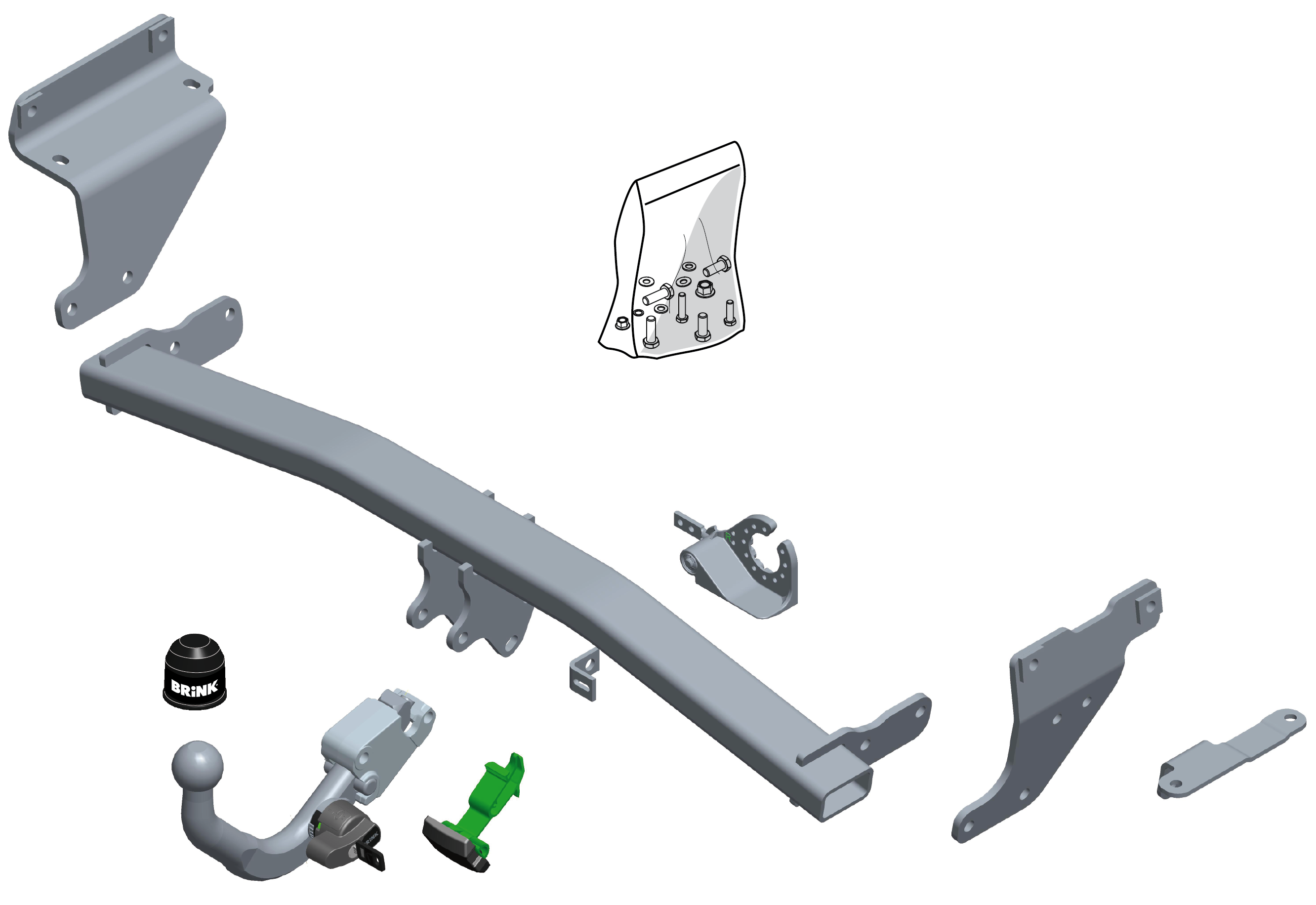 Vetokoukku BRINK 605700 Renault Kadjar '15-