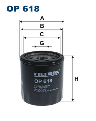 Öljynsuodatin FILTRON OP 618
