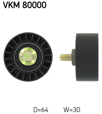Ohjainrulla, hammashihna SKF VKM 80000