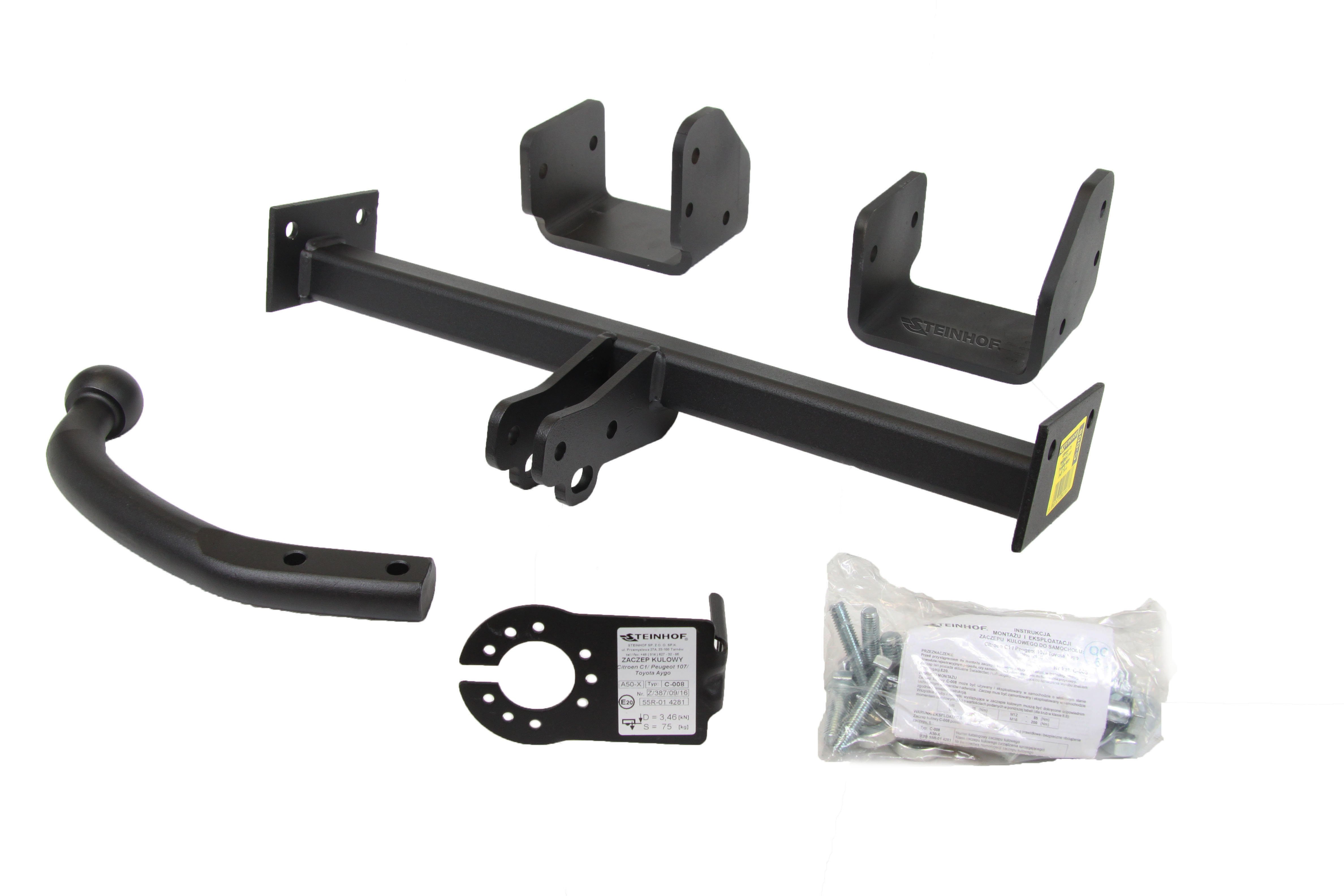 Vetokoukku STEINHOF STC-008 Citroen C1, Peugeot 107, Toyota Aygo '05-