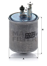 Polttoainesuodatin MANN-FILTER WK 918/2 x