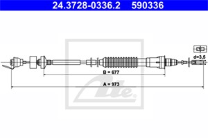 Vaijeri, kytkimen käyttö, CITROËN,FIAT,LANCIA,PEUGEOT, 1487268080, 2150 AC