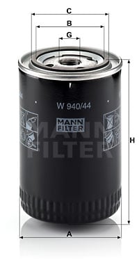 Öljynsuodatin MANN-FILTER W 940/44