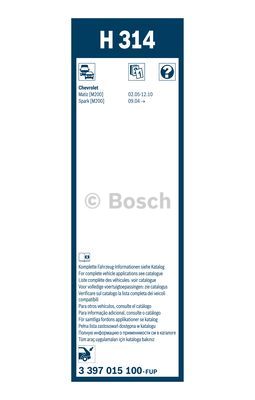 Wiper Blade BOSCH 3 397 015 100
