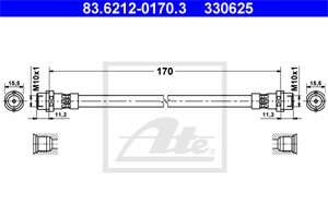 Jarruletku, Taka-akseli, AUDI A6, A6 Avant, 4B0 611 775