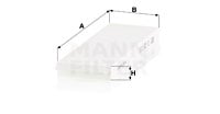 Raitisilmasuodatin MANN-FILTER CU 25 008-2