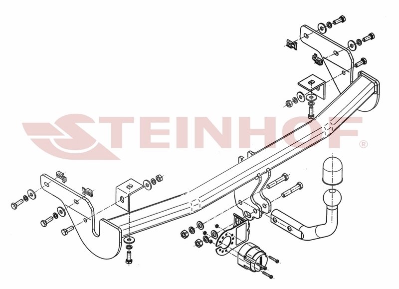 Vetokoukku STEINHOF STC-012 Citroen C3 Picasso '09-