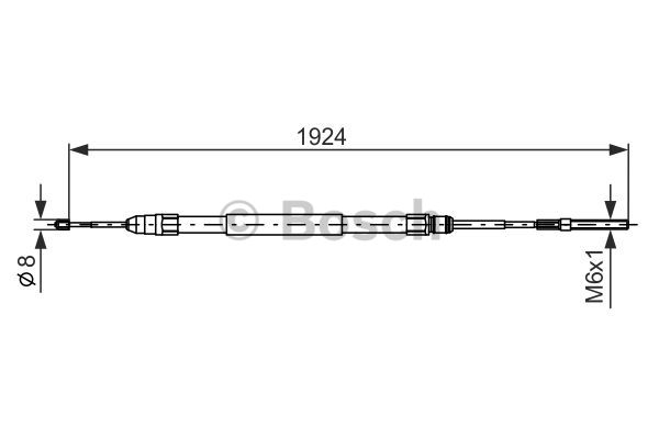 Käsijarruvaijeri BOSCH 1 987 477 693