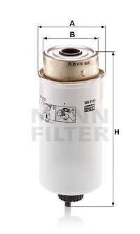 Polttoainesuodatin MANN-FILTER WK 8163