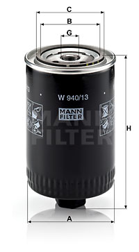 Öljynsuodatin MANN-FILTER W 940/13