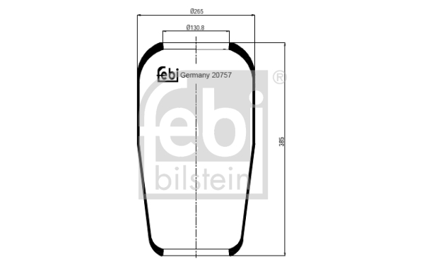 Metallipalje, ilmajousitus FEBI BILSTEIN 20757