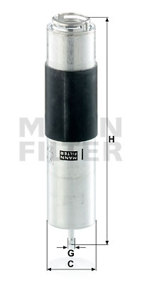Polttoainesuodatin MANN-FILTER WK 5016 z