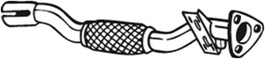 Pakoputki, Edessä, OPEL CORSA D, CORSA D Skåp/halvkombi, VAUXHALL CORSA Mk III, CORSAVAN Mk III, 13247379, 5854369
