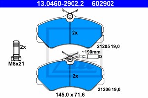 Jarrupalasarja, levyjarru, Etuakseli, CITROËN,FIAT,PEUGEOT, 4250 58, 4251 05, 95 640 895, 95 667 765, 9941208, 9944861, 9945076